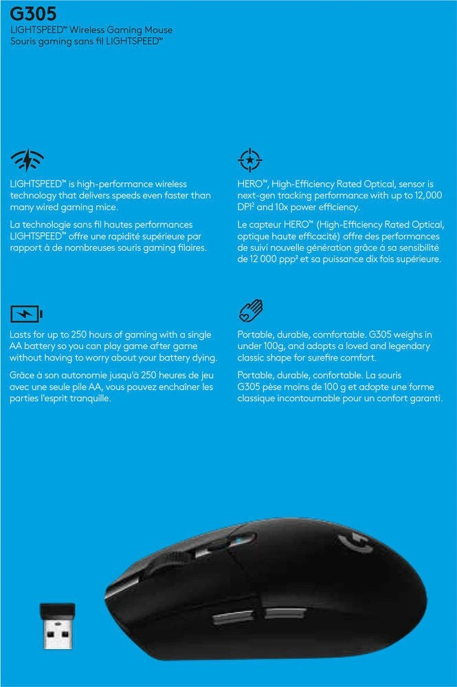 Logitech G305 - fekete